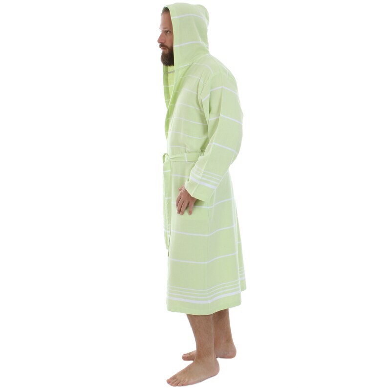 Pistachio Green Dressing Gown Quick Drying Turkish Towel Etsy