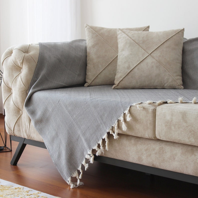 Large Sofa Throw Blanket Modern Couch Throw Cover Blanket Etsy