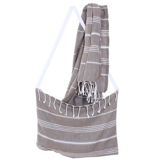 Convertible beach shop towel bag