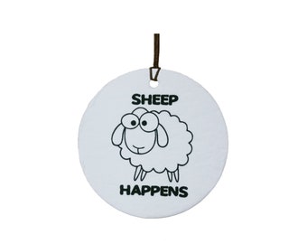 Sheep Happens Car Air Freshener