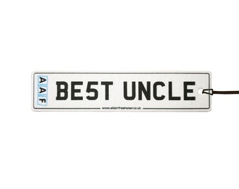 AAF - Best Uncle Number Plate Car Air Freshener