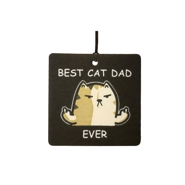 Best Cat Dad Ever Car Air Freshener