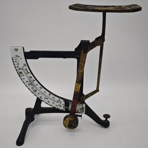 Letter scale antique cast iron enamel display scale mechanical precision scale vintage decoration