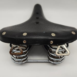 Brooks B66 Bicycle Saddle Leather Suspension Black Vintage Leather