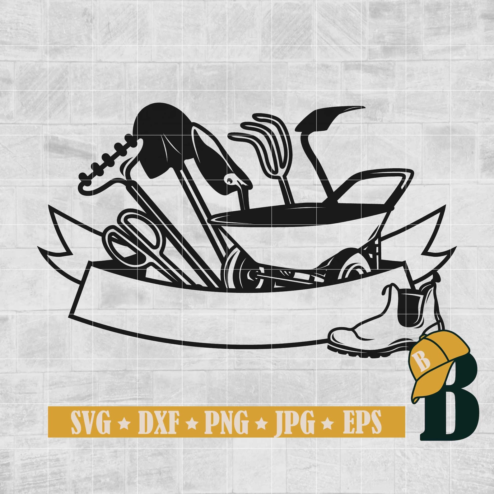 Garden Tools Svg, Gardening Svg, Gardener Svg, Gardening Logo Svg, Farm