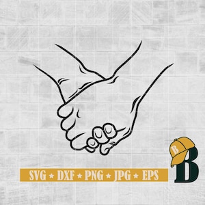 Holding hands svg, holding hands line art, holding hands png, minimalist hands, couple holding hands, Couple Svg, Wedding Svg, Png Dxf Eps