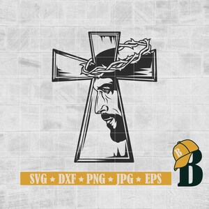 Jesus Cross SVG File, Crucifix SVG, Christian Cross SVG, Cross Svg, Easter Svg, Religious Svg, Jesus Svg, Waymaker Svg, Faith Svg, Cross Svg
