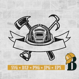 Firefighter Tools svg, Firefighter Logo svg, Fire Fighter Clipart, Fireman svg, Fire Fighter Shirt svg, Fireman svg, Vector Clipart Png Dxf