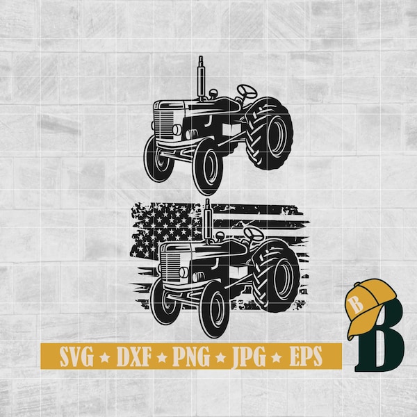 Farm Tractor Svg, John Deere Tractor SVG, Tractor Svg, Vector Tractor, Tractor Png, Cricut & Silhouette, Printable, Png, Dxf, Jpg, Eps