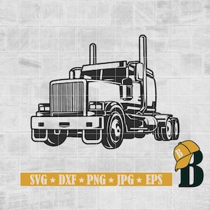 Semi Truck Svg, Big Truck Svg, Truck Svg, Big Truck Clipart, Truck Cricut, Truck Driver Vector, Trucking Svg, Truck Cut File, Png Dxf Eps