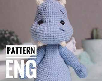 Crochet amigurumi pattern Dragon PDF ENGLISH pattern Crochet dragon crochet animal crochet dragon pattern amigurumi dragon cute