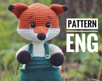 Crochet Fox Amigurumi Pattern, PDF English