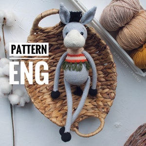 Amigurumi Crochet Donkey Pattern (PDF English)