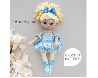 Crochet Doll Pattern: Ballerina Amigurumi Toy (PDF Pattern)