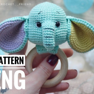 Crochet Amigurumi pattern Sleeping elephant PDF ENGLISH pattern Amigurumi Sleeping Pattern Sleeping Gift Sleeping elephant Crochet Sleeping