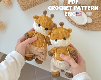 Patron au crochet Amigurumi Girafe (PDF)
