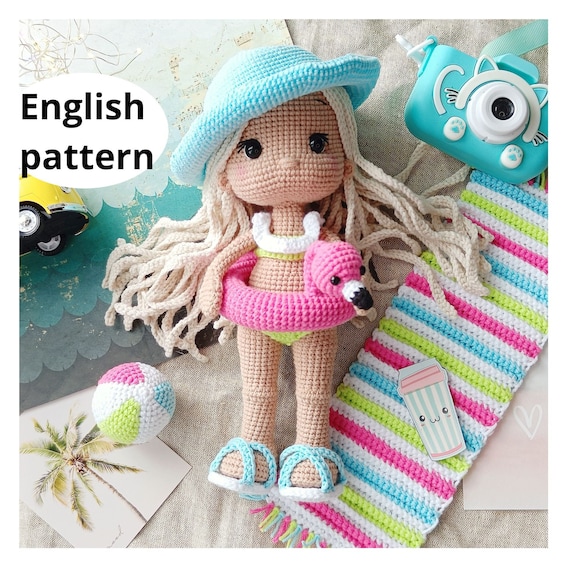 rochet Amigurumi Pattern Summer Doll PDF English Amigurumi Doll