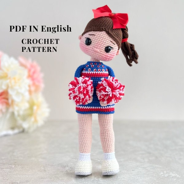 Crochet Doll Pattern With Clothes Michelle, Amigurumi Doll Pattern 12 Inch, Crochet  Doll Base Pattern, English Crochet PDF 