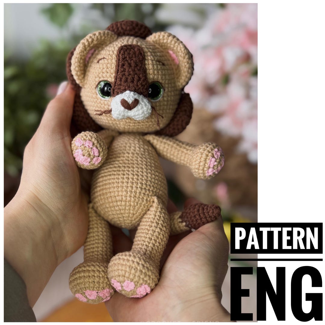 Amigurumi Crochet Pattern Lion English Pattern Lion Cute Lion Toy - Etsy