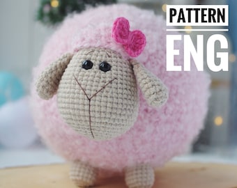 Crochet Amigurumi Sheep Pattern: Cute Stuffed Animal (PDF)