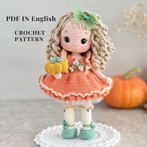 Crochet Pumpkin Doll Pattern: Amigurumi Toy (PDF Pattern)