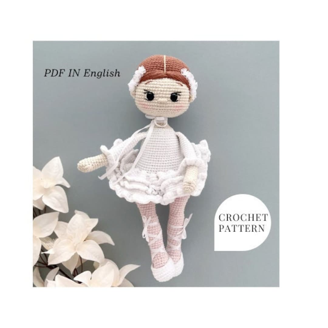 Doll Crochet Pattern Ballerina Crochet Doll Pattern PDF in English