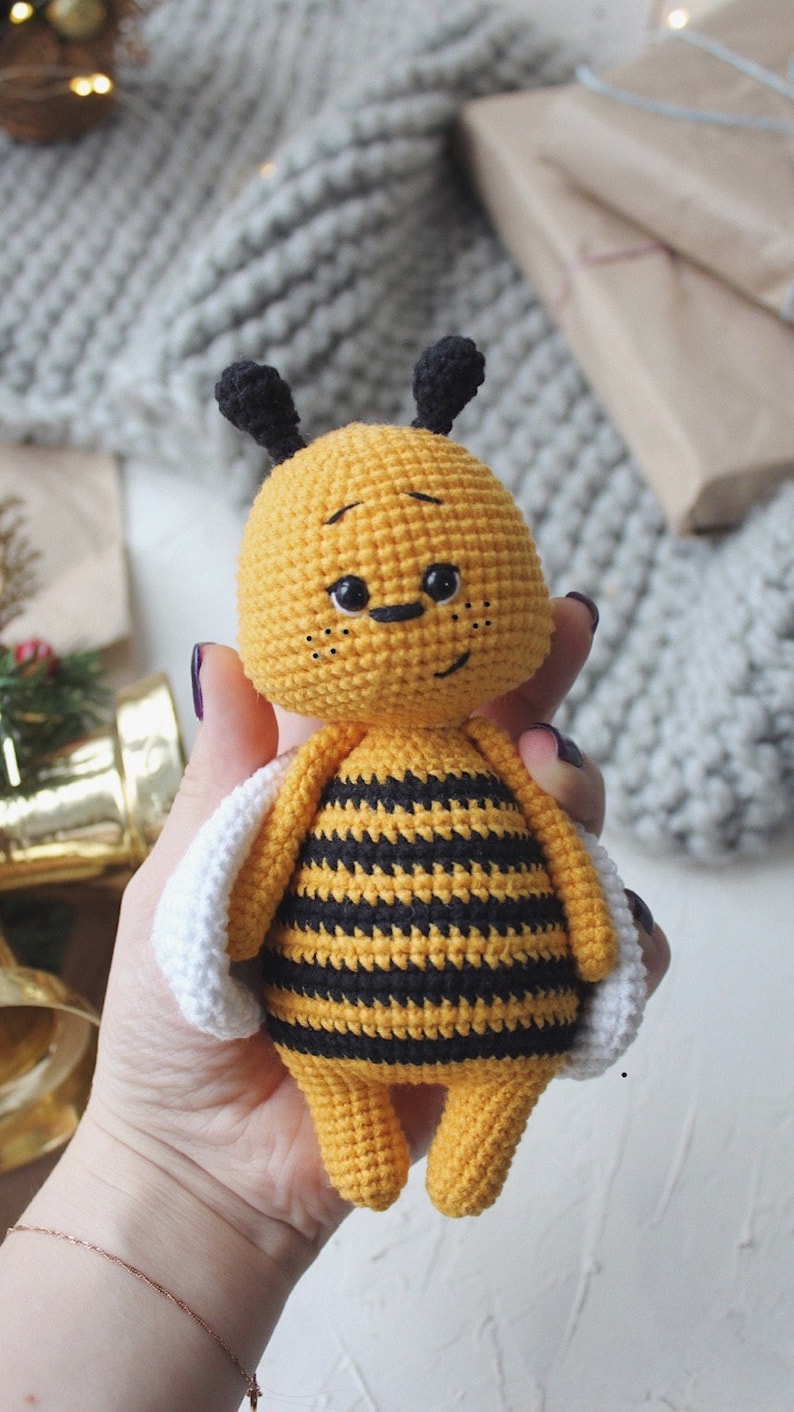 Crochet amigurumi pattern bee PDF ENGLISH pattern Crochet bee crochet animal crochet bee pattern amigurumi bee cute bee image 6