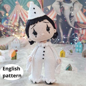 Lot De 2 Poupées Tricot 42 Cm – Dont Un Pierrot, Vintage