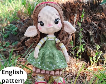 Crochet Forest Fairy Amigurumi Doll Pattern (PDF English)