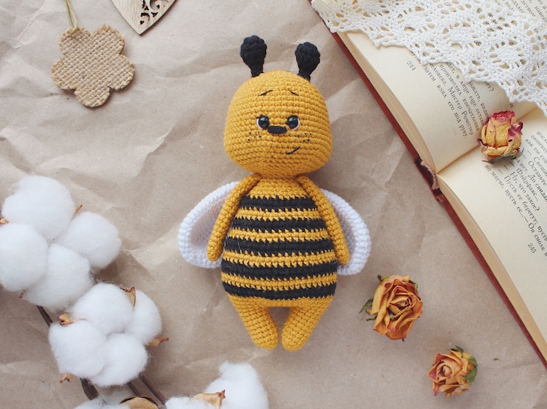 Crochet amigurumi pattern bee PDF ENGLISH pattern Crochet bee crochet animal crochet bee pattern amigurumi bee cute bee image 8