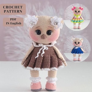 Crochet pattern owl PDF in English amigurumi animal pattern Instant download of a crochet template crochet owl pattern amigurumi owl dress