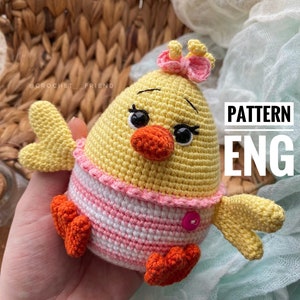 Crochet amigurumi pattern Duck PDF ENGLISH pattern Crochet duck crochet animal crochet duck pattern amigurumi duck cute duck