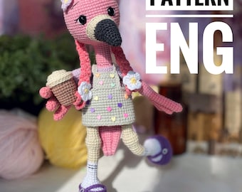 Amigurumi Flamingo Crochet Pattern: Bird Toy (PDF English Pattern)
