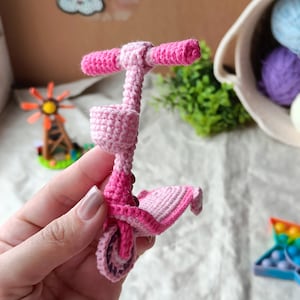 Сrochet amigurumi pattern Baby Doll Scooter Backpack Lollipop PDF English pattern doll diy crochet doll pattern amigurumi doll zdjęcie 8