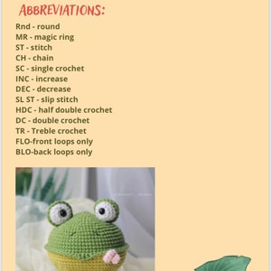 Crochet amigurumi pattern Frog PDF ENGLISH pattern Crochet frog crochet animal crochet frog pattern amigurumi frog cute frog image 3