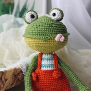 Crochet amigurumi pattern Frog PDF ENGLISH pattern Crochet frog crochet animal crochet frog pattern amigurumi frog cute frog image 7