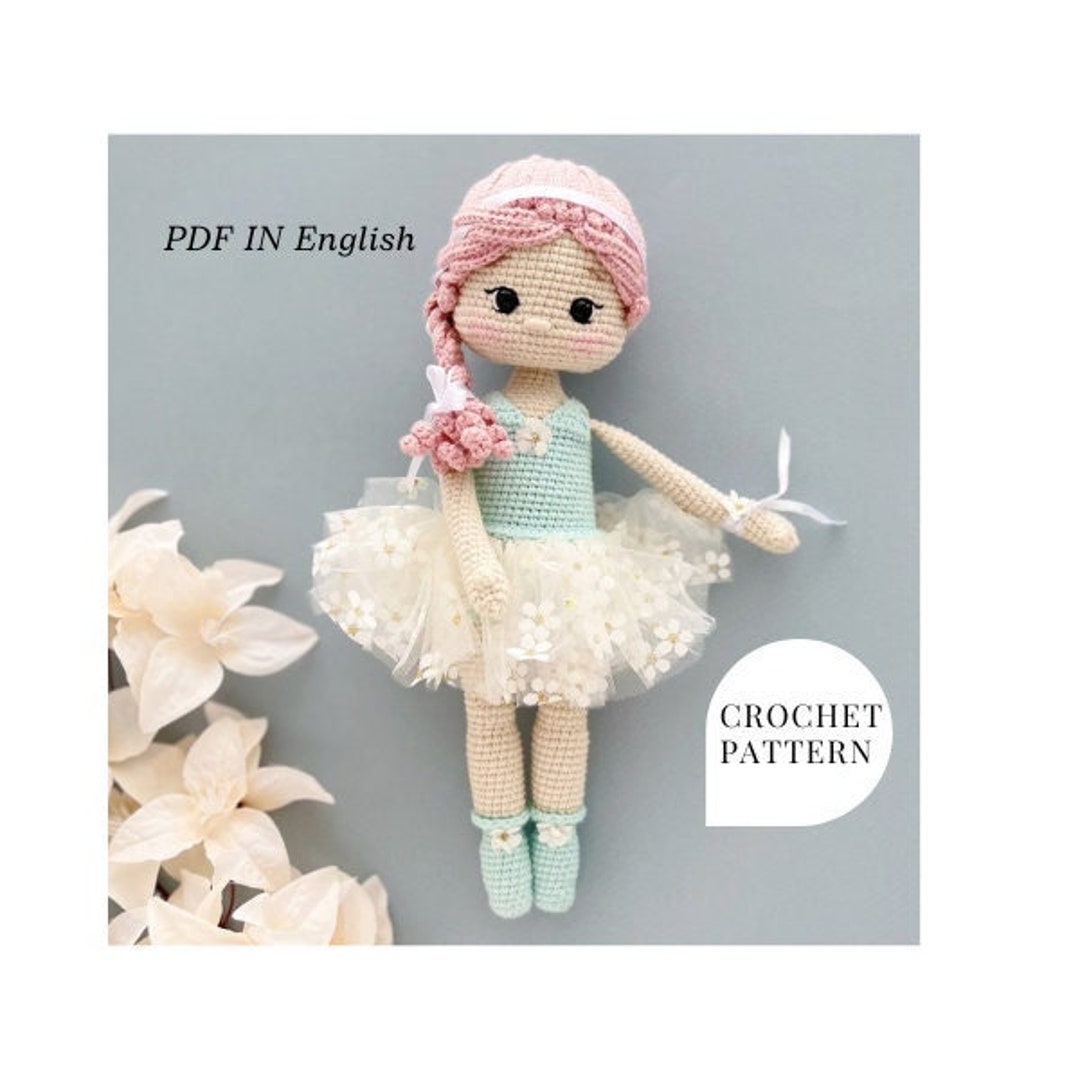 Doll Crochet Pattern Ballerina Crochet Doll Pattern PDF in English