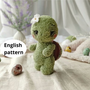 Crochet Amigurumi crochet pattern Turtle PDF ENGLISH pattern stuffed animal pattern crochet animals crochet Turtle  pattern crochet Turtle