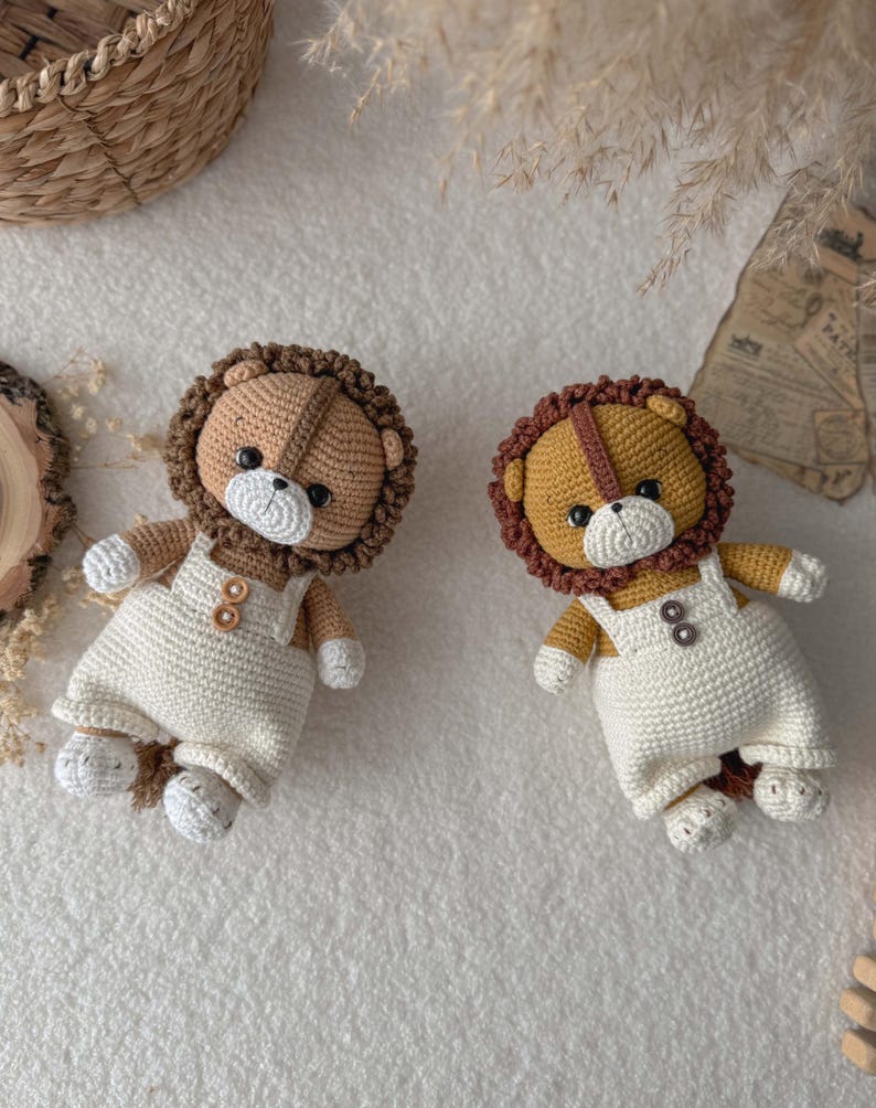 Crochet Lion Amigurumi Pattern PDF – Cute DIY Toy, Handmade Plush ...