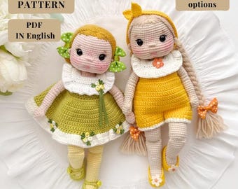 Crochet Frosya Doll Pattern, Amigurumi Doll Clothes (PDF Pattern)