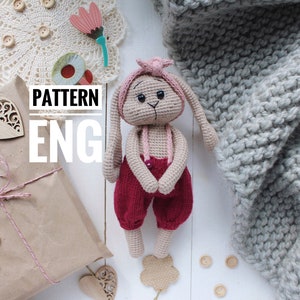 Crochet amigurumi pattern Bunny PDF ENGLISH pattern Crochet bunny crochet animal crochet rabbit pattern amigurumi rabbit cute rabbit