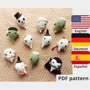 Halloween Crochet Ghost Amigurumi Pattern (PDF)