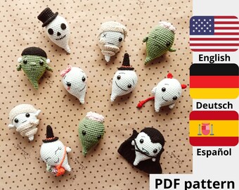Halloween Crochet Ghost Amigurumi Pattern (PDF)