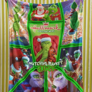 Hallmark grinch blanket sale