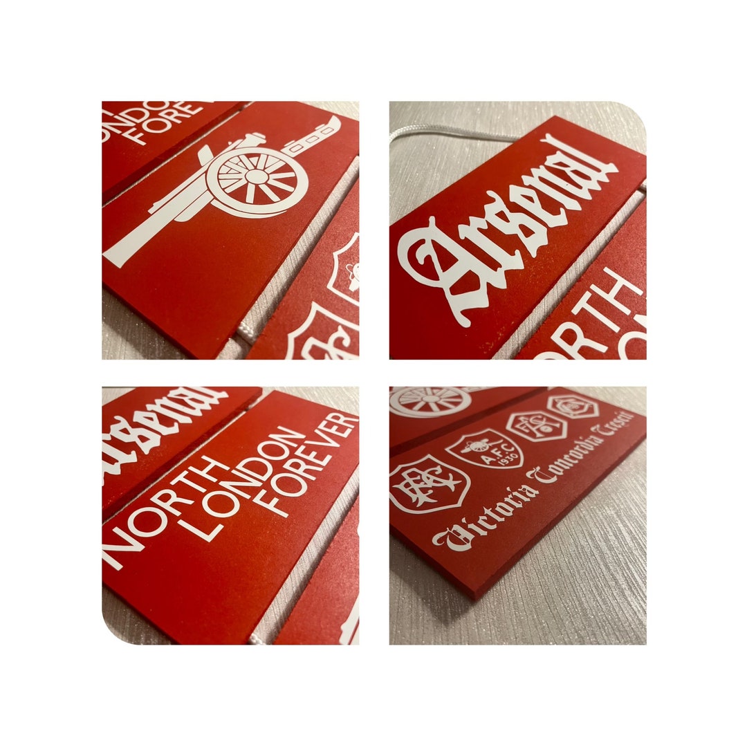 Arsenal 4 Plaque Home Decorations Etsy UK