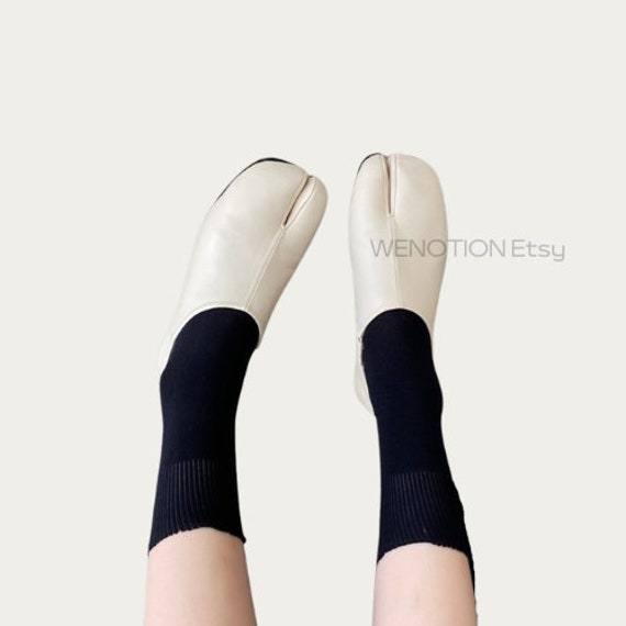 White Tabi Shoes Flat Tabi Shoes - Etsy