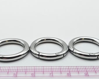28 mm Edelstahl Springgate-O-Ring - Push-Gate-O-Ring-Verschluss