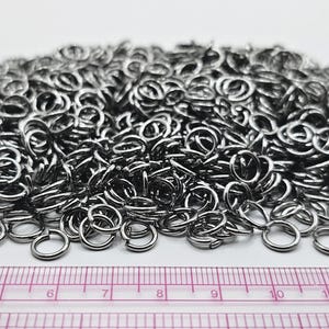 8 mm x 1,2 mm roestvrijstalen maliënringen - 175 g - ca. 1000 ringetjes - grootverpakking
