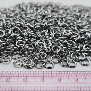 Kółka kolcze ze stali nierdzewnej 7 mm x 1,2 mm - 165 g - ok. 1000 kółek - opakowanie zbiorcze