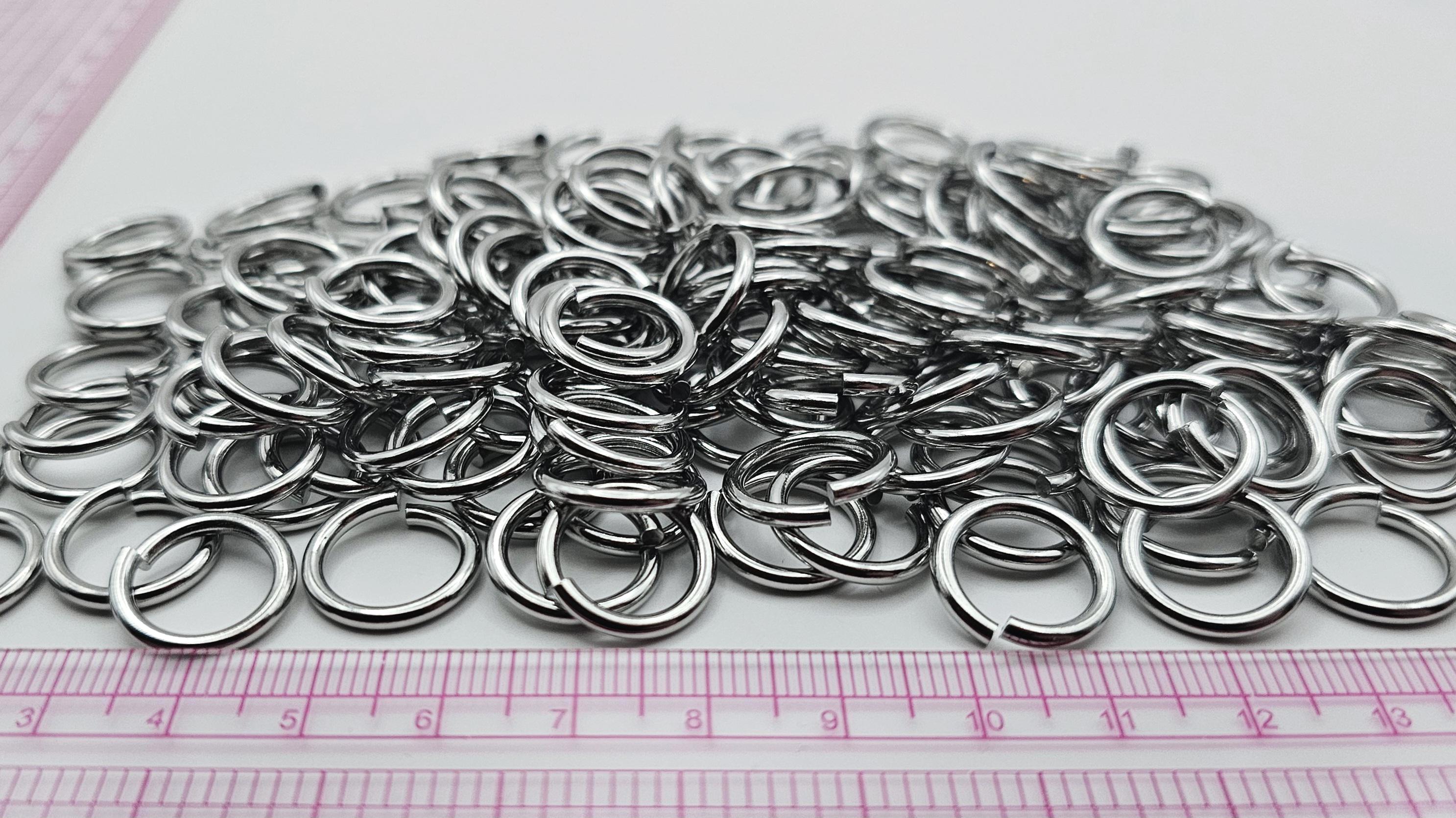 15mm X 2mm Heavy Duty Stainless Steel Chainmail Rings - 150g - Approx ...
